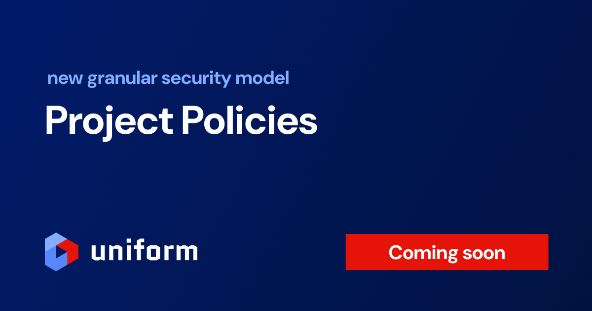 Project Policies as a next-generation granular security model
