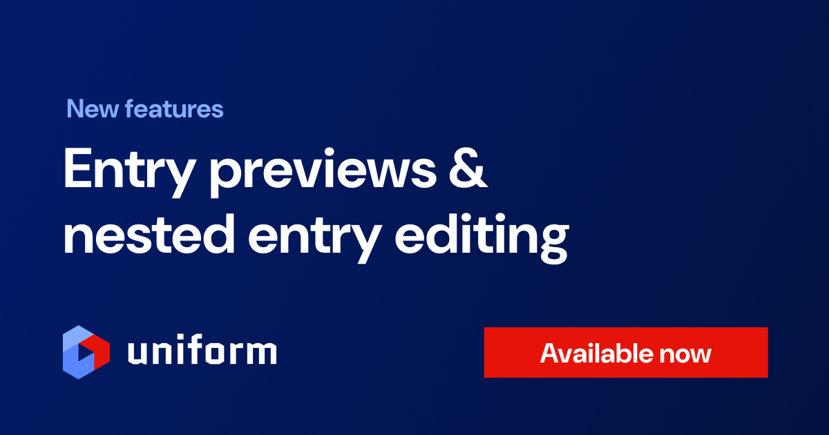 Entry previews and nested entry editing