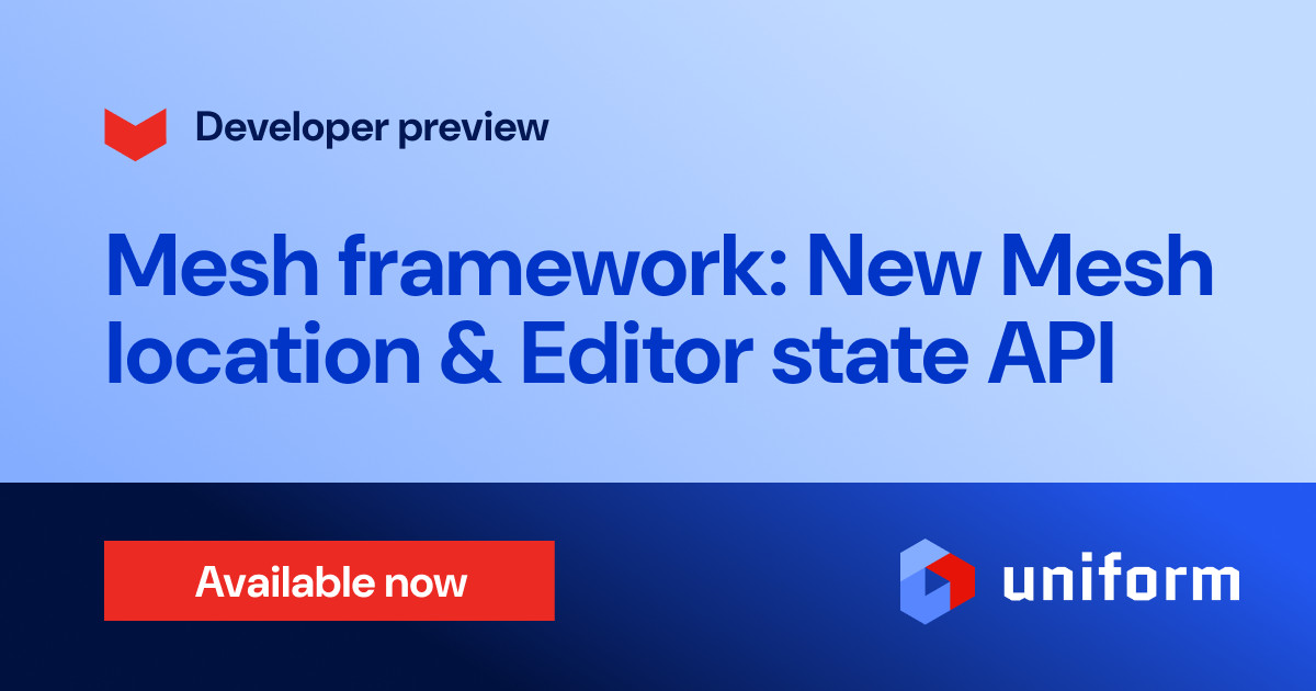 Developer preview: Data Resource Selector location and Editor state API