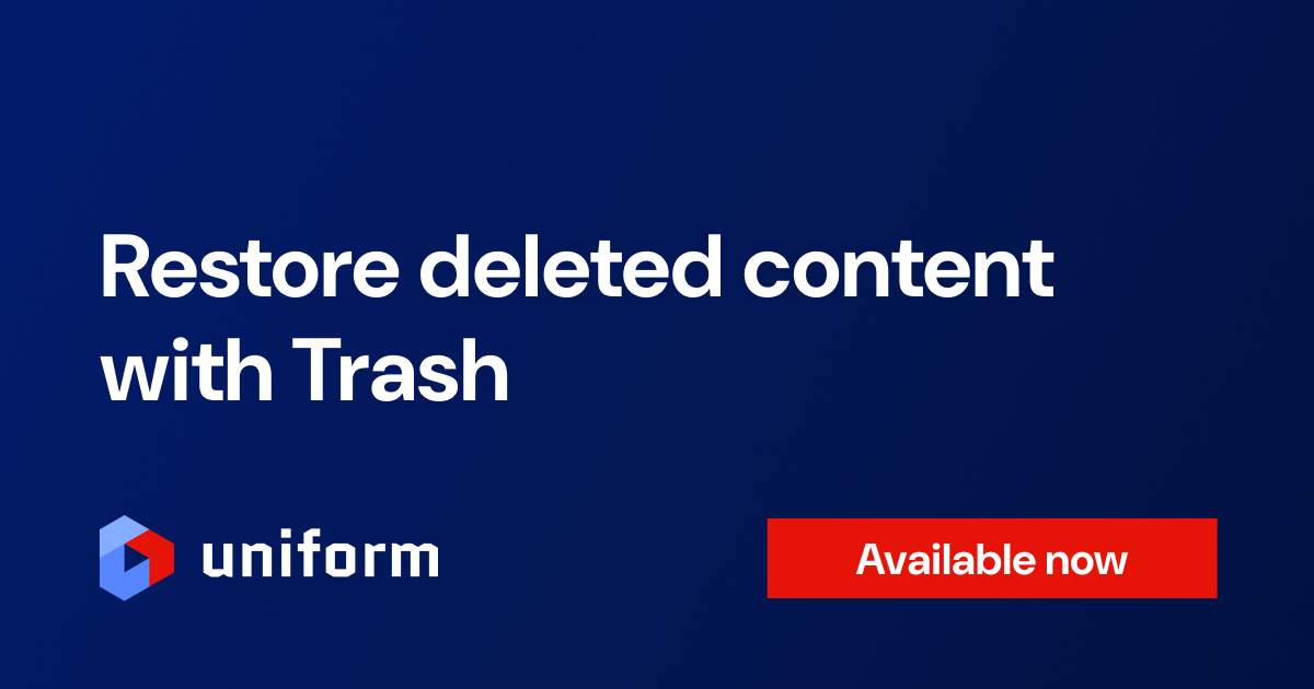 Restore deleted content from Trash