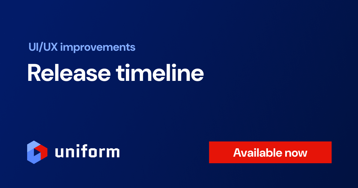 Release timeline