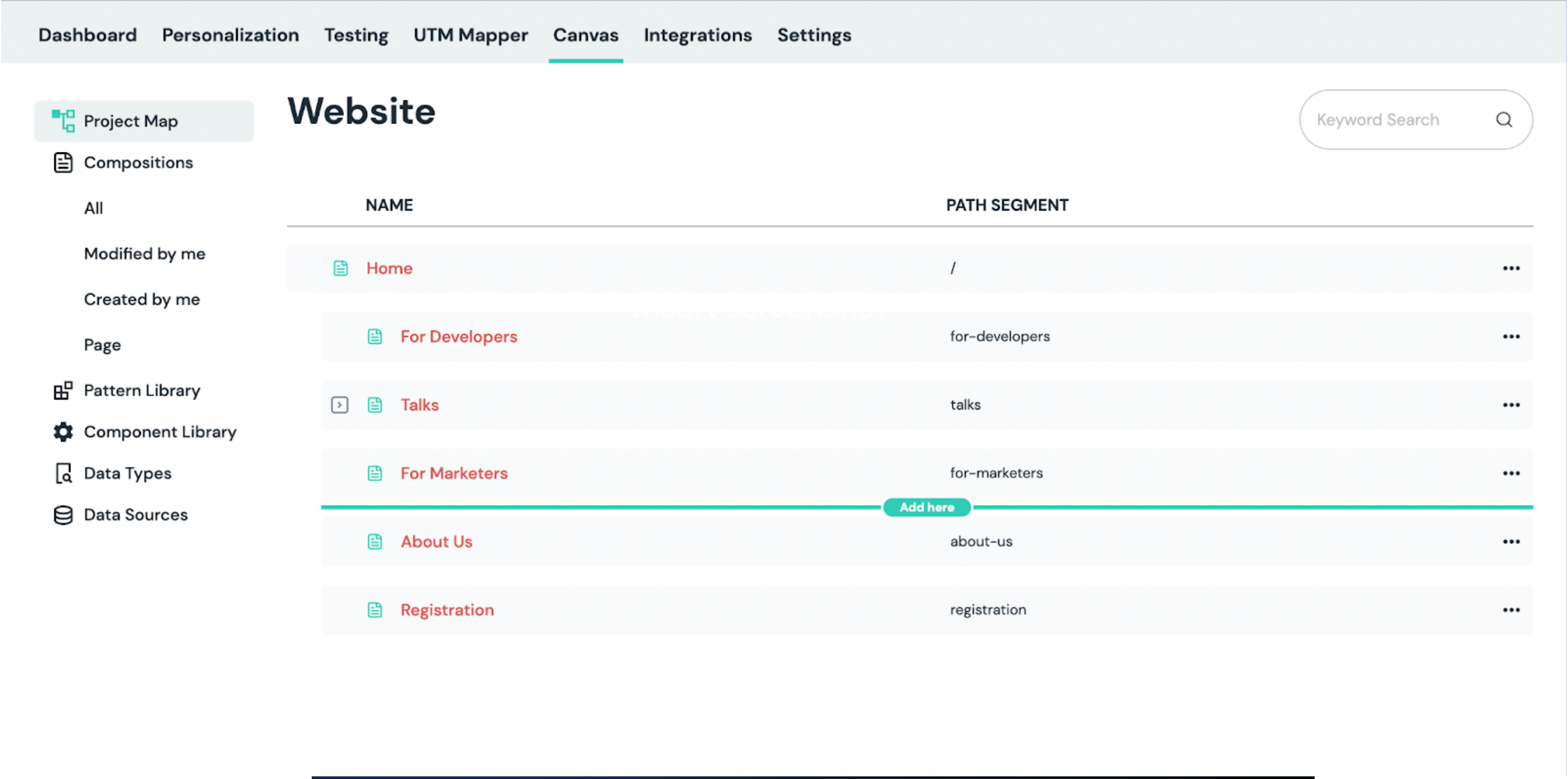 Uniform Project Map