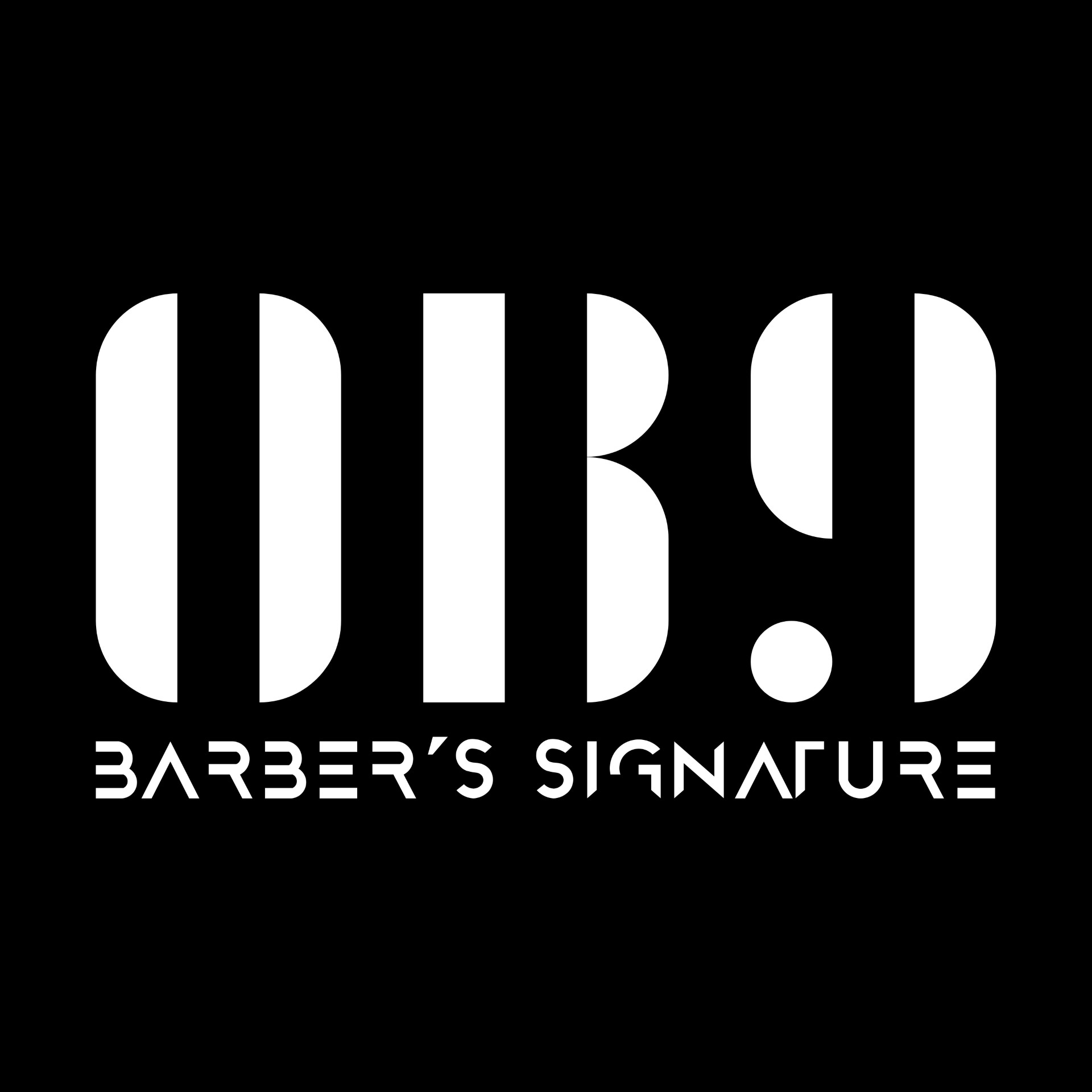 logo OB9 barber’s signature 