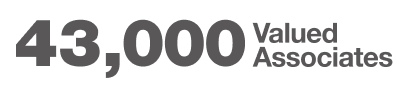 43,000 Valued Associates