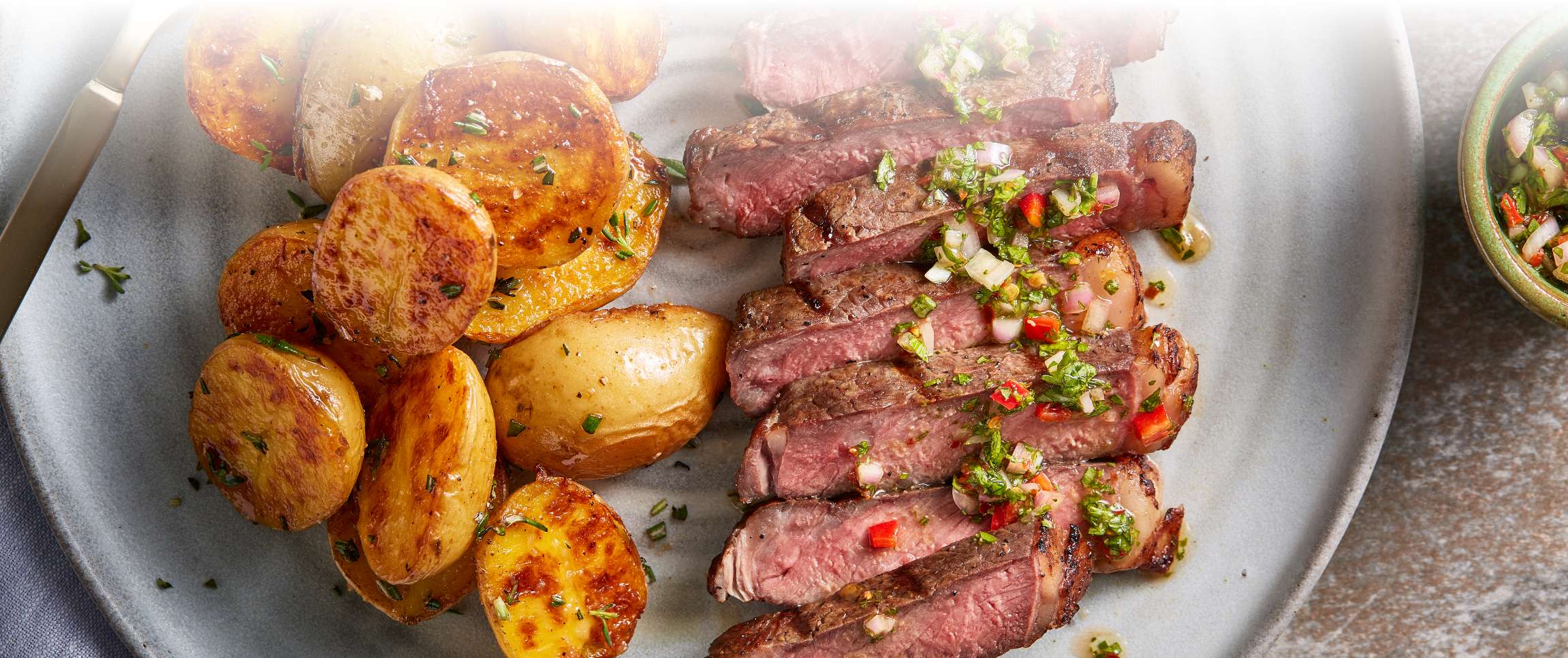 Hero - Full Width/Performancefoodservice-Recipes-Chimichurri_NY_Strip_Steak-herofull