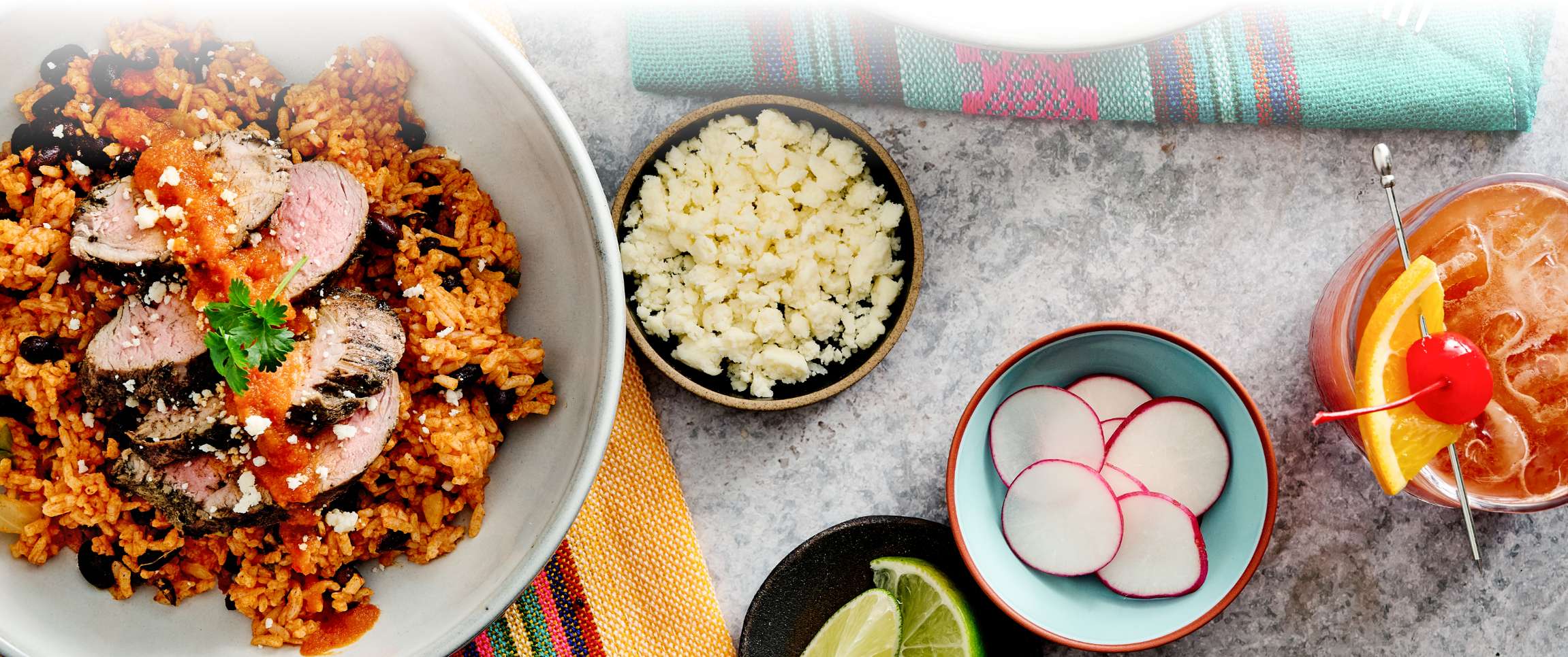 Hero - Full Width/Performancefoodservice-DISHRecipes-Jerk_Tenderloin_Pork_Birria_Bowl-herofull