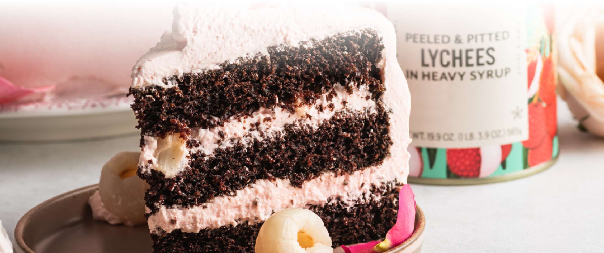 Hero - Full Width/Performancefoodservice-Recipes-Lychee_Rose_Chocolate_Cake-herofull