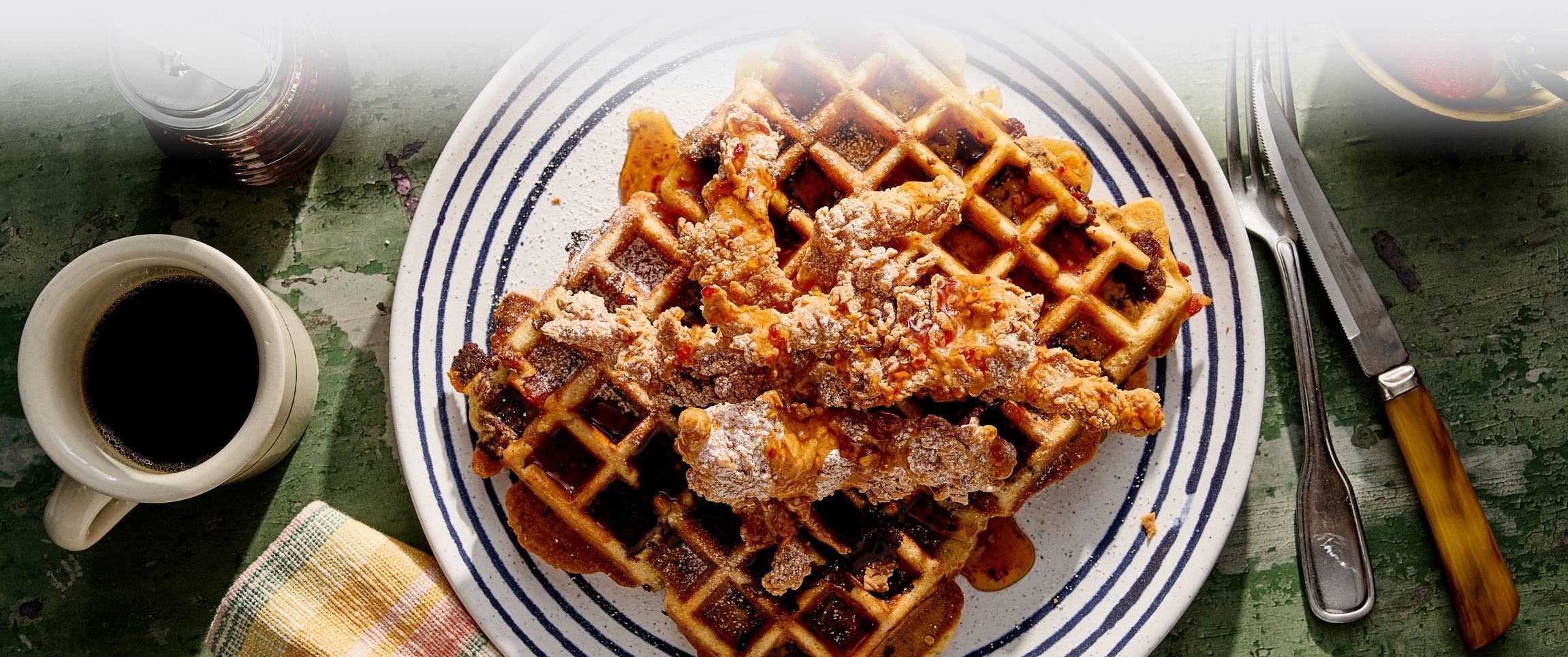 Hero - Full Width/performancefoodservice-DishRecipes-Loaded_Chicken_and_Waffles-herofull