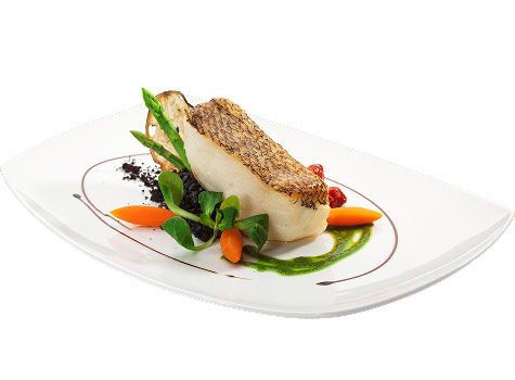 Plated fish filet