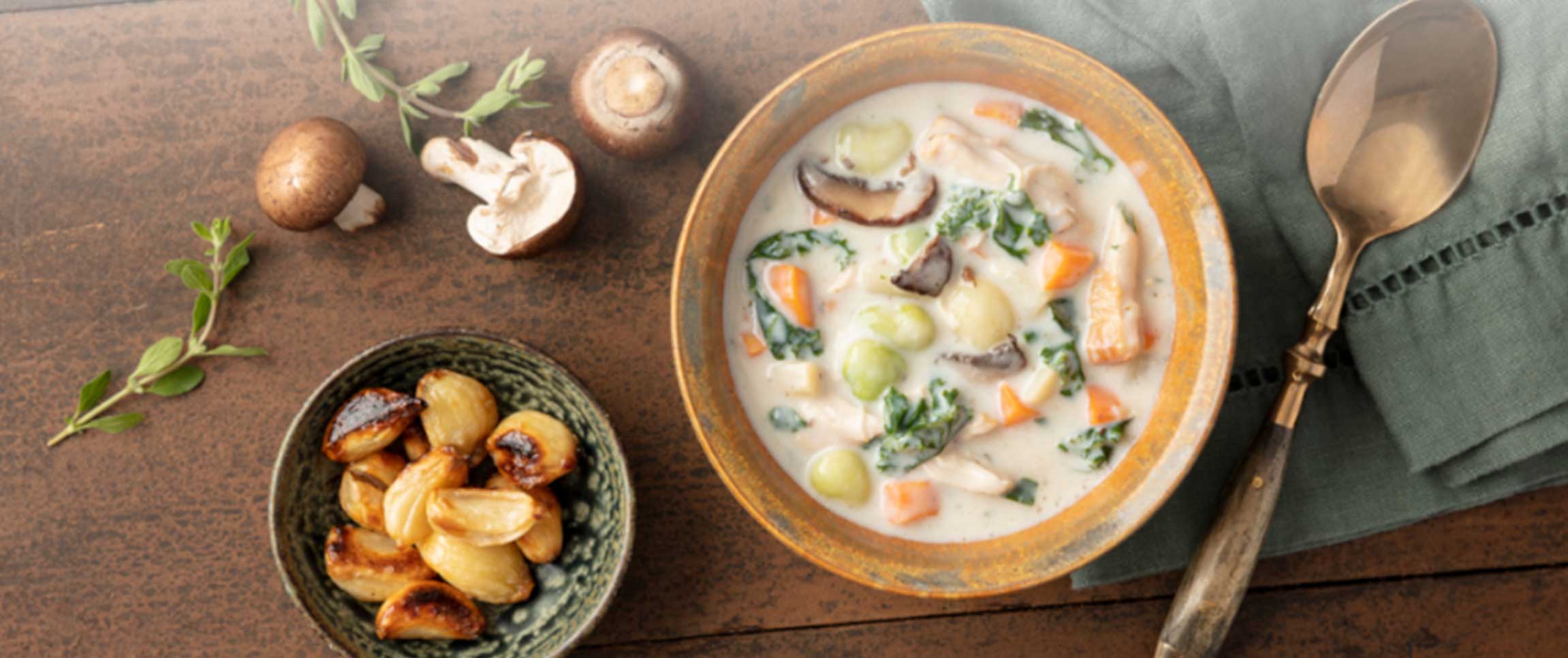 Hero - Full Width/performancefoodservice-Recipes-MushroomChickenVeggieSoup-heroFull