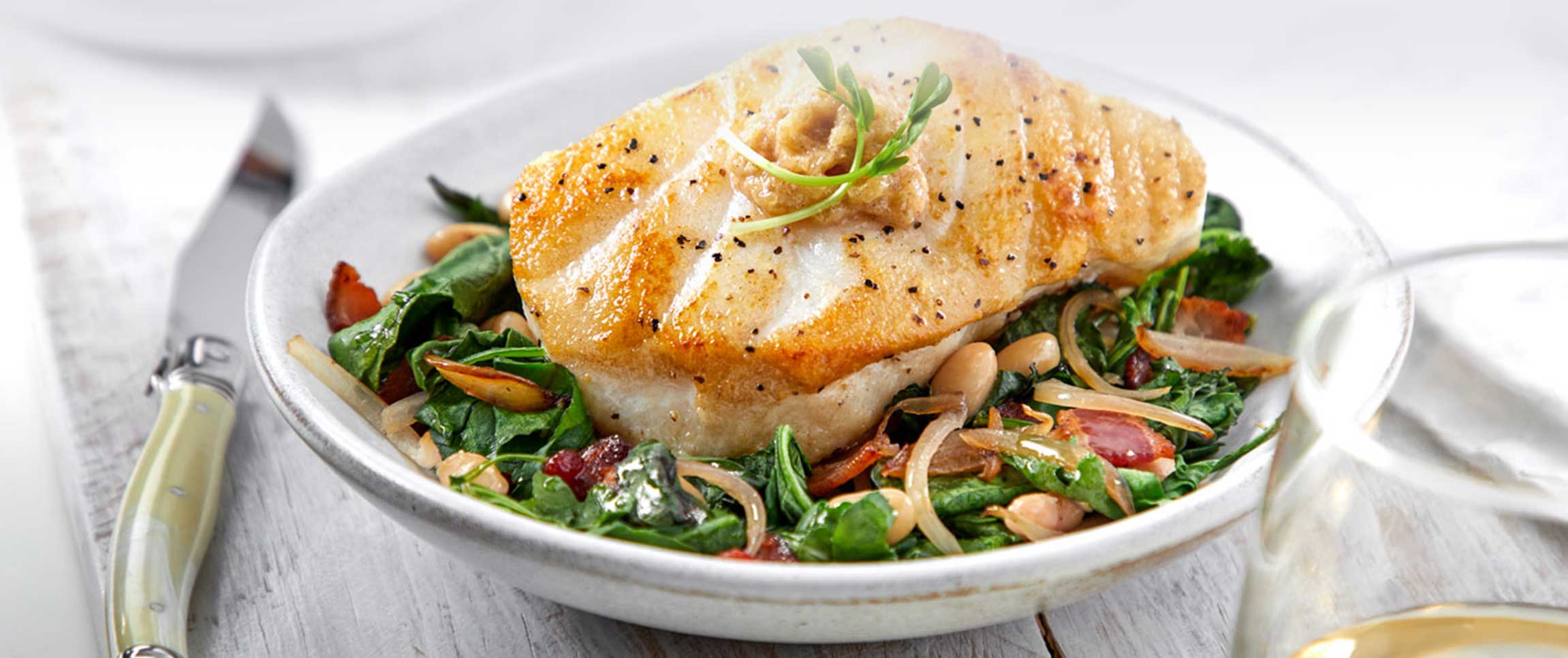 Hero - Full Width/performancefoodservie-DishRecipes-SearedSeaBassBraisedUrbanGreens-HeroFull