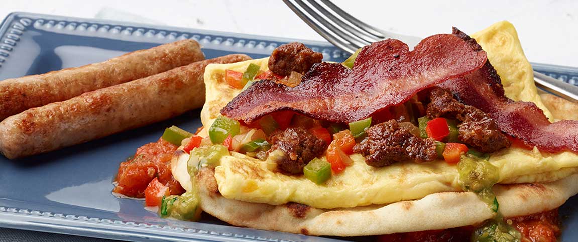 Hero - Full Width/performancefoodservice-Recipes-TURKEYBACONSAUSAGEFLATBREADOMELET-heroFull