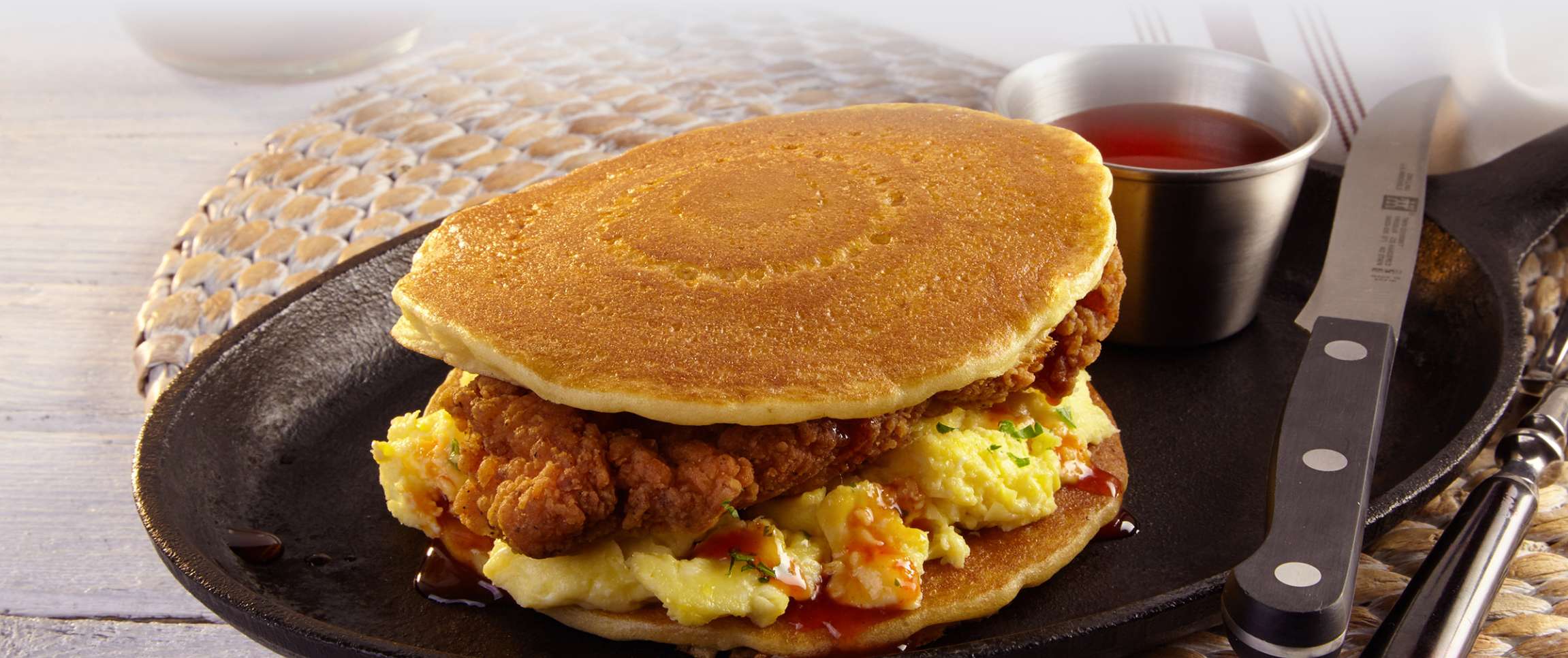 Hero - Full Width/Performancefoodservice-Recipes-Hot_Honey_Sandwich_Pancake-herofull