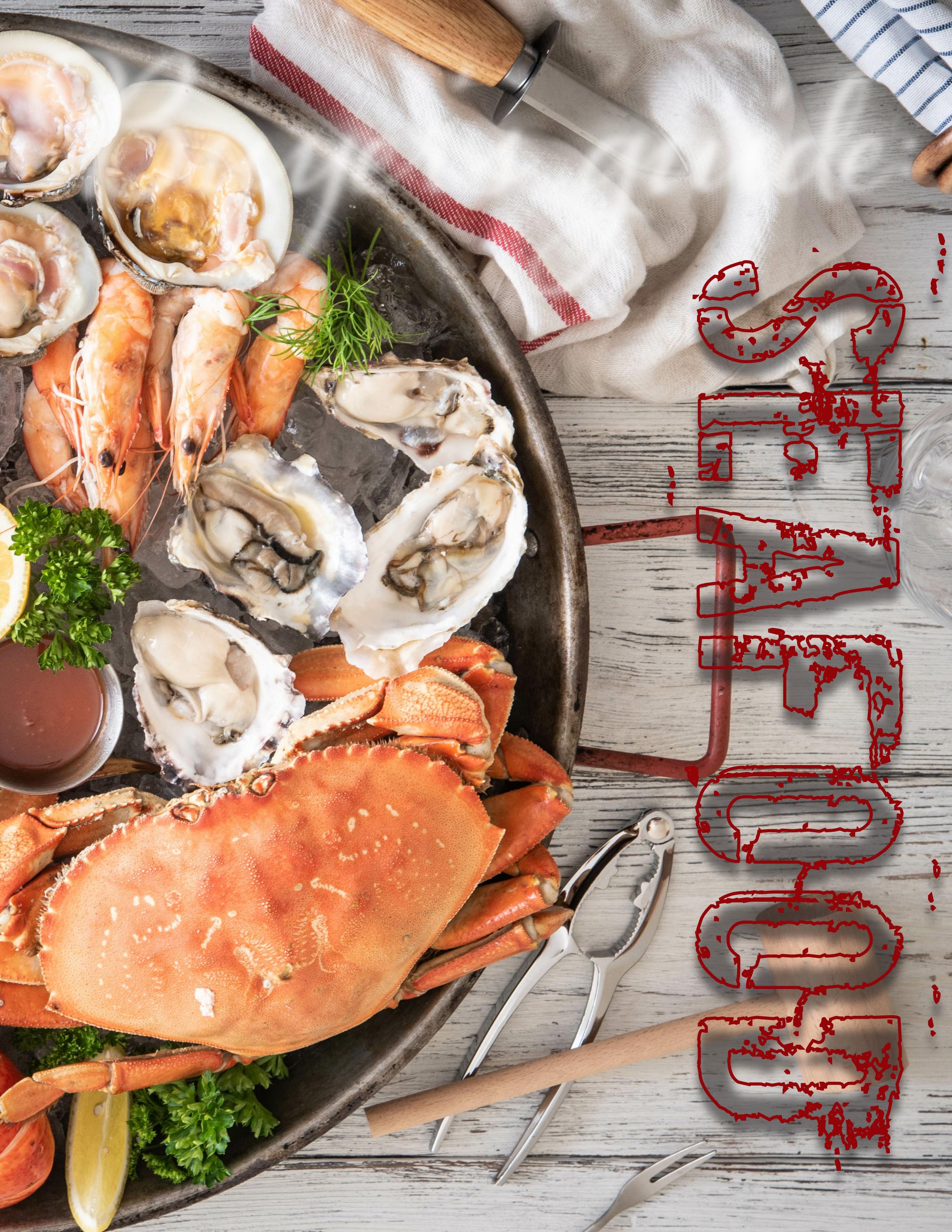 fresh crab seafood dinner