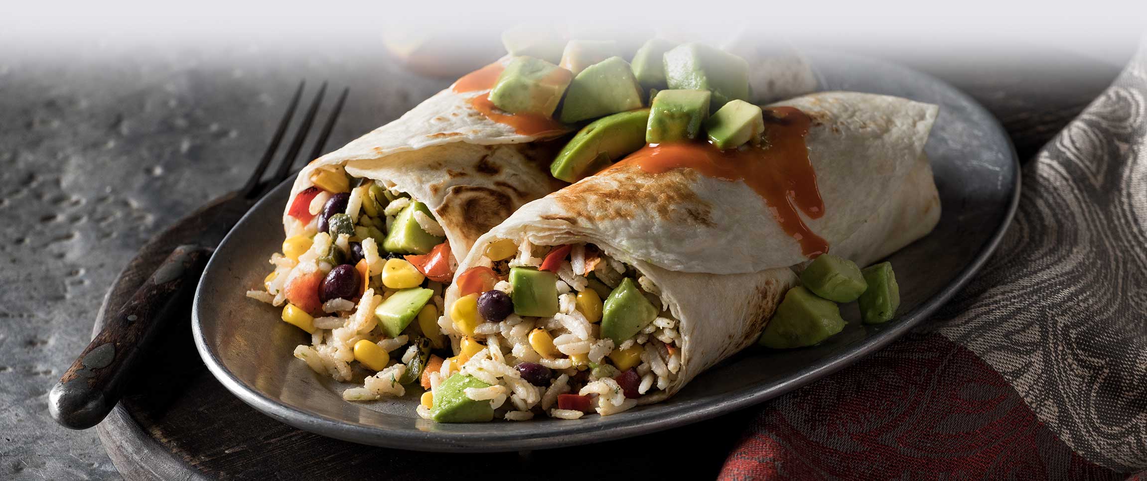Hero - Full Width/performancefoodservice-Recipe-Vegan_Cilantro_Lime_Rice_Burrito-HeroFull
