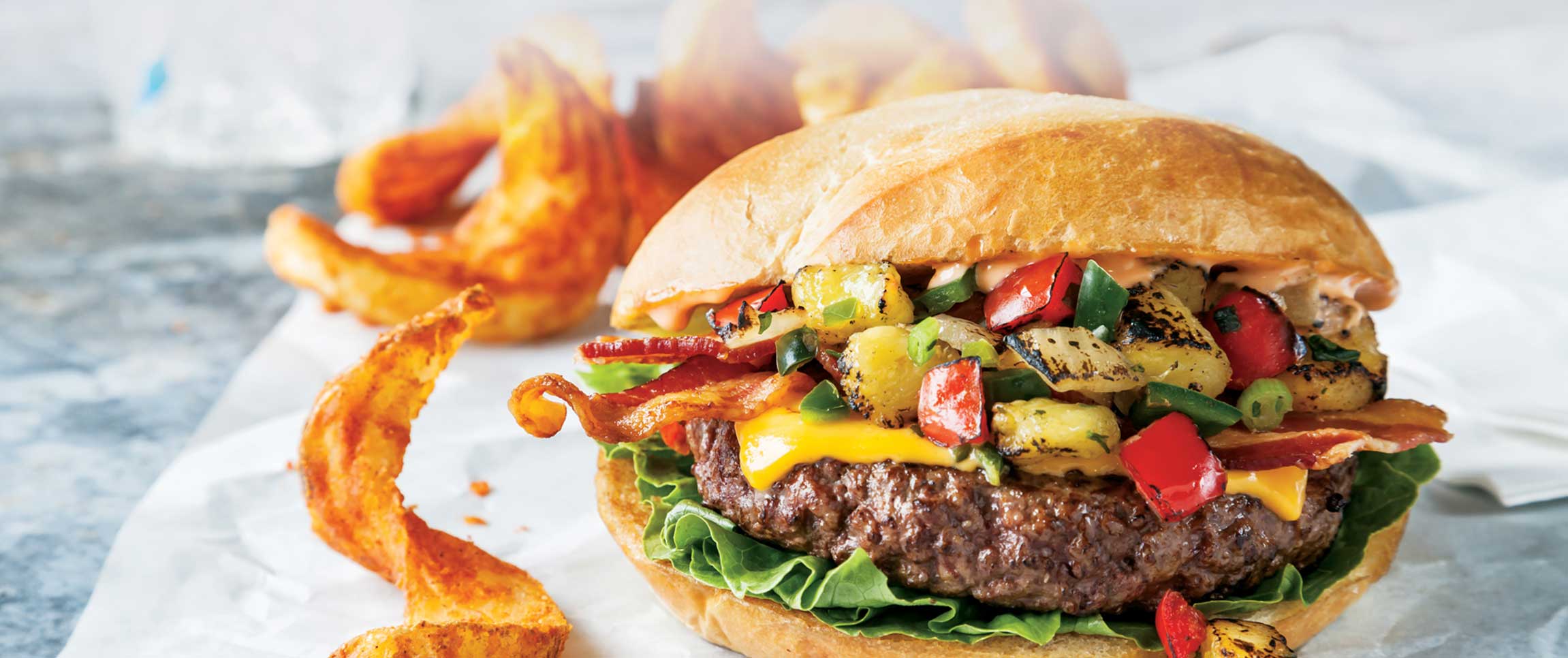 Hero - Full Width/performancefoodservice-Recipe-PineappleBaconCheeseBurger-HeroFull