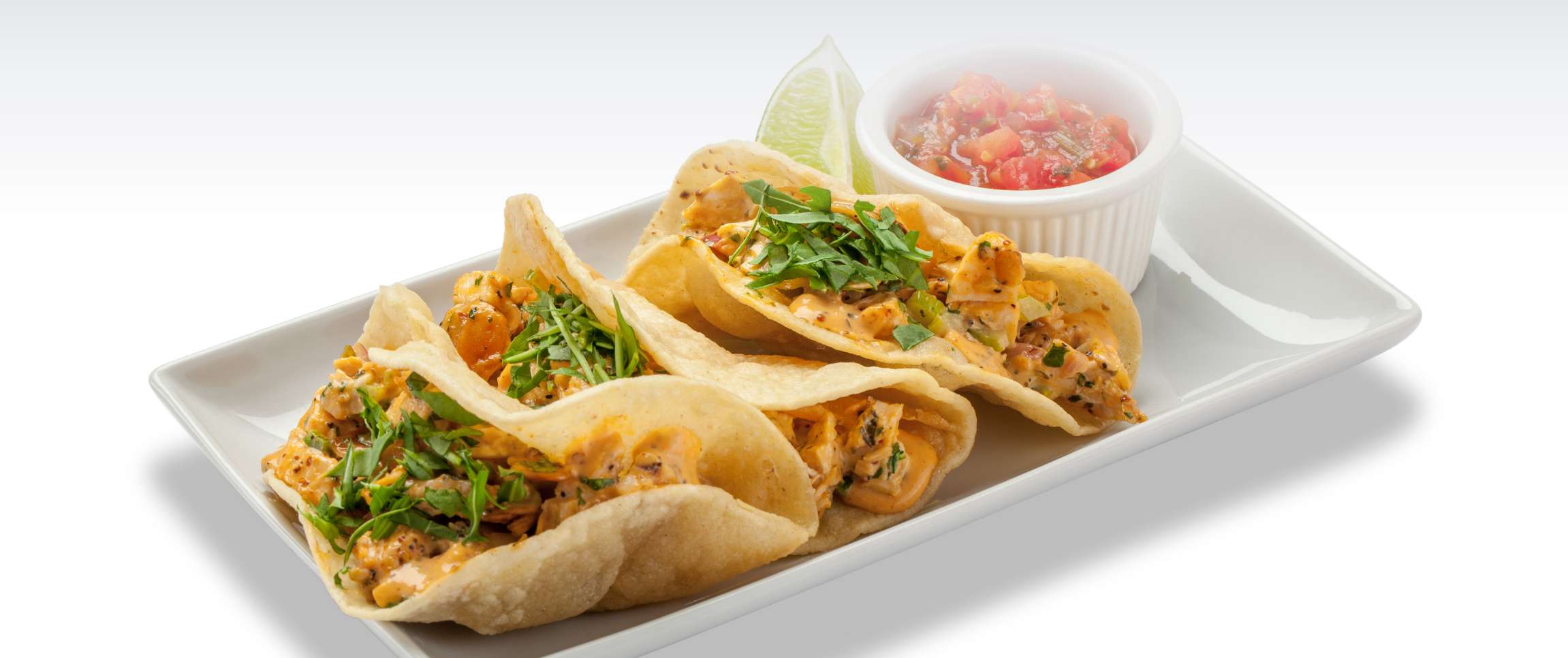 Hero - Full Width/Performancefoodservice-Recipes-Tex-Nawlins_Chicken_Salad_Tacos-herofull
