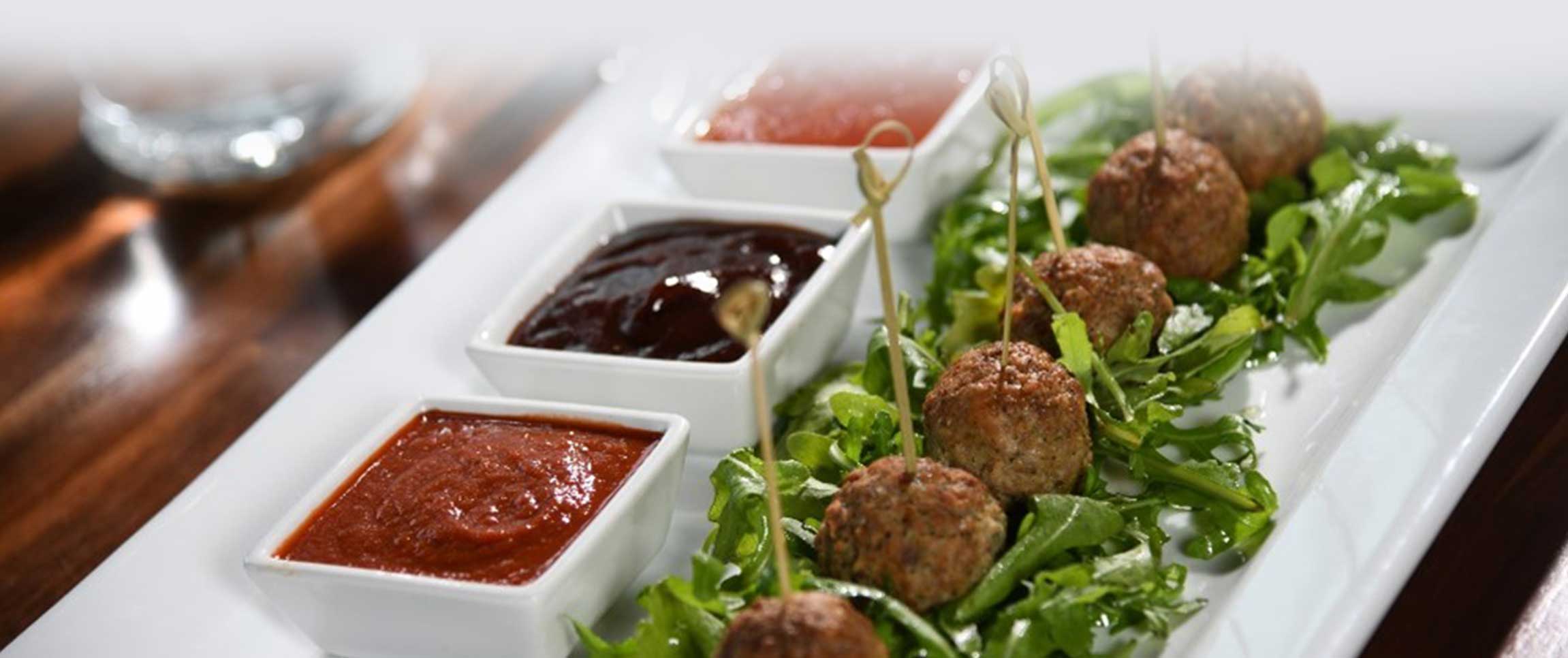 Hero - Full Width/performancefoodservice-recipes-Roma-Meatballs-with-Sauces-Trio-herofull
