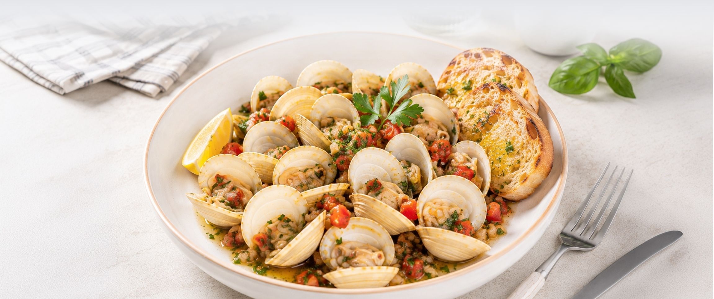 Hero - Full Width/performancefoodservice-Recipes-Garlic_Hardshell_Clams-HeroFull