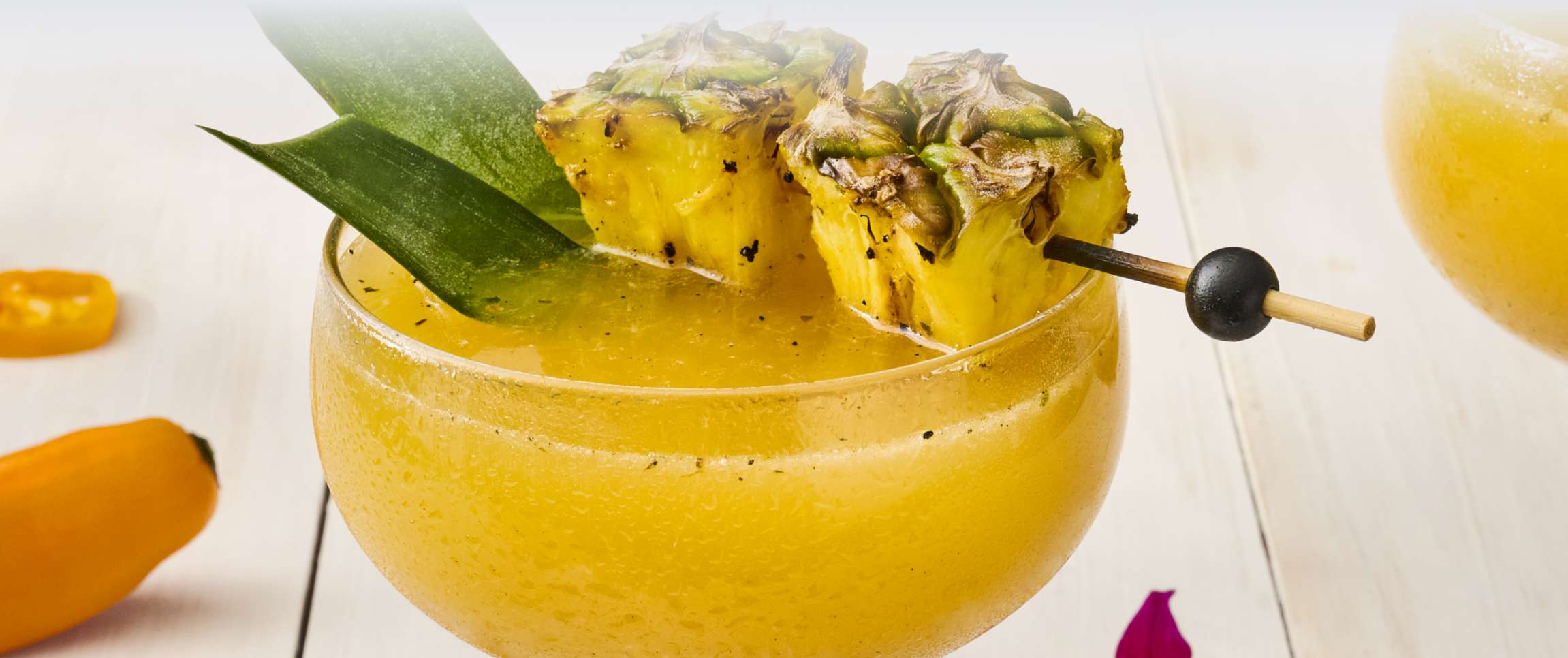 Hero - Full Width/Performancefoodservice-Recipes-Charred_Pineapple_Daiquiri-herofull