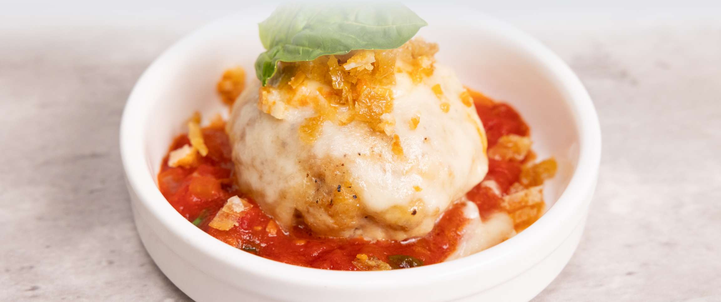 Hero - Full Width/Performancefoodservice-Recipes-Fresh_Mozzarella_Meatball-herofull