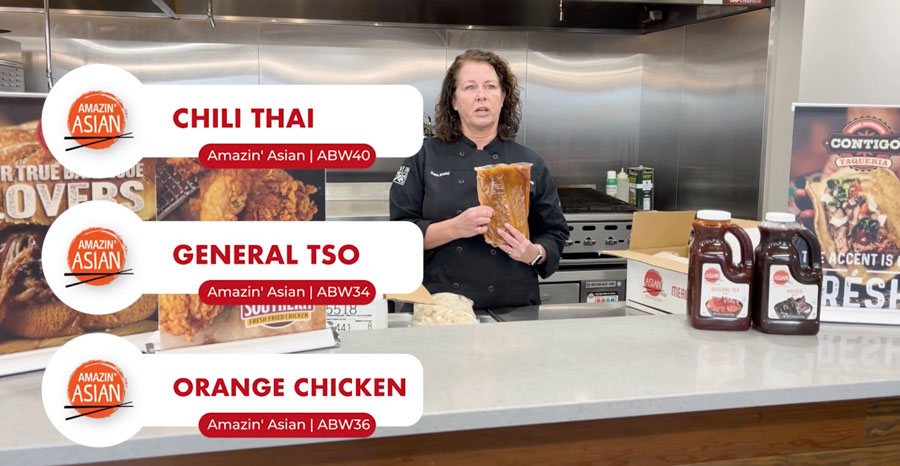 A chef from Performance Foodservice introduces Asian favorites from the Amazin' Asian portfolio.