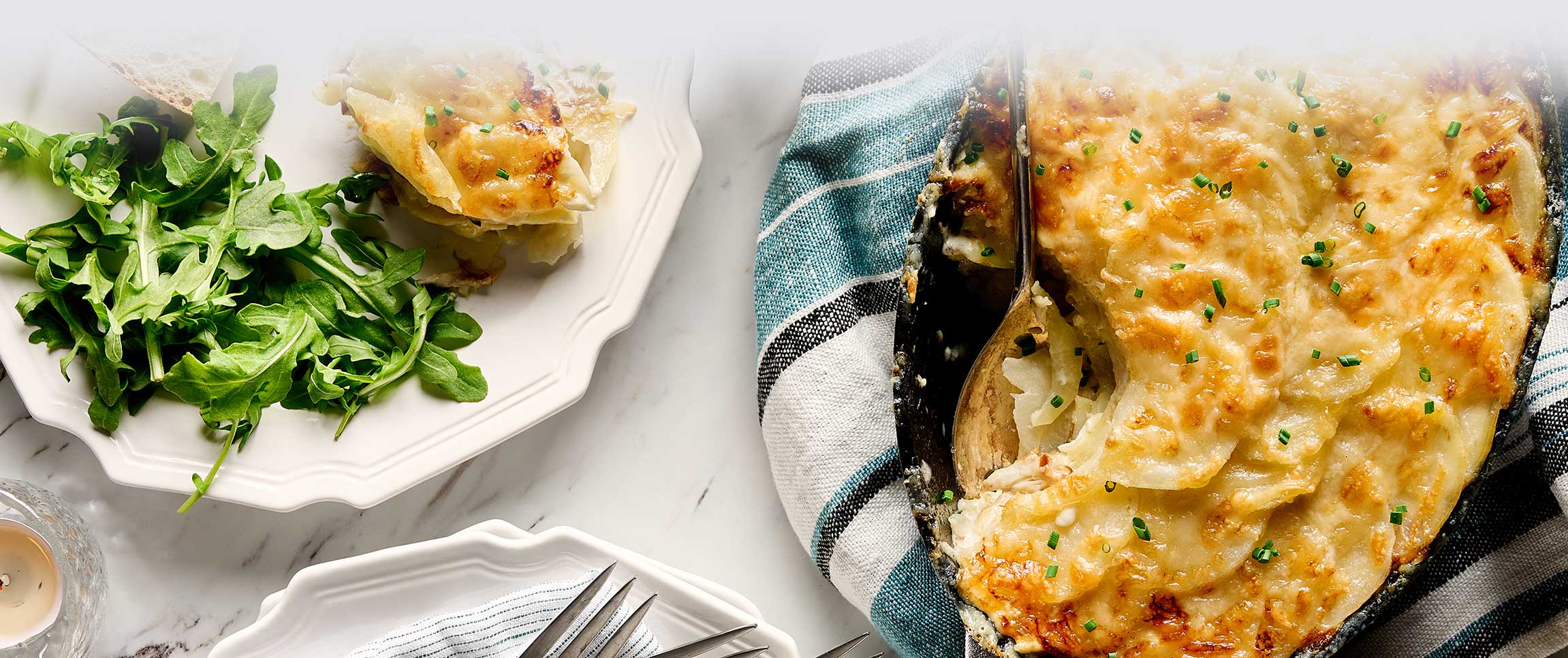 Hero - Full Width/Performancefoodservice-DISHRecipes-Blue_Crab_Potato_Gratin-herofull