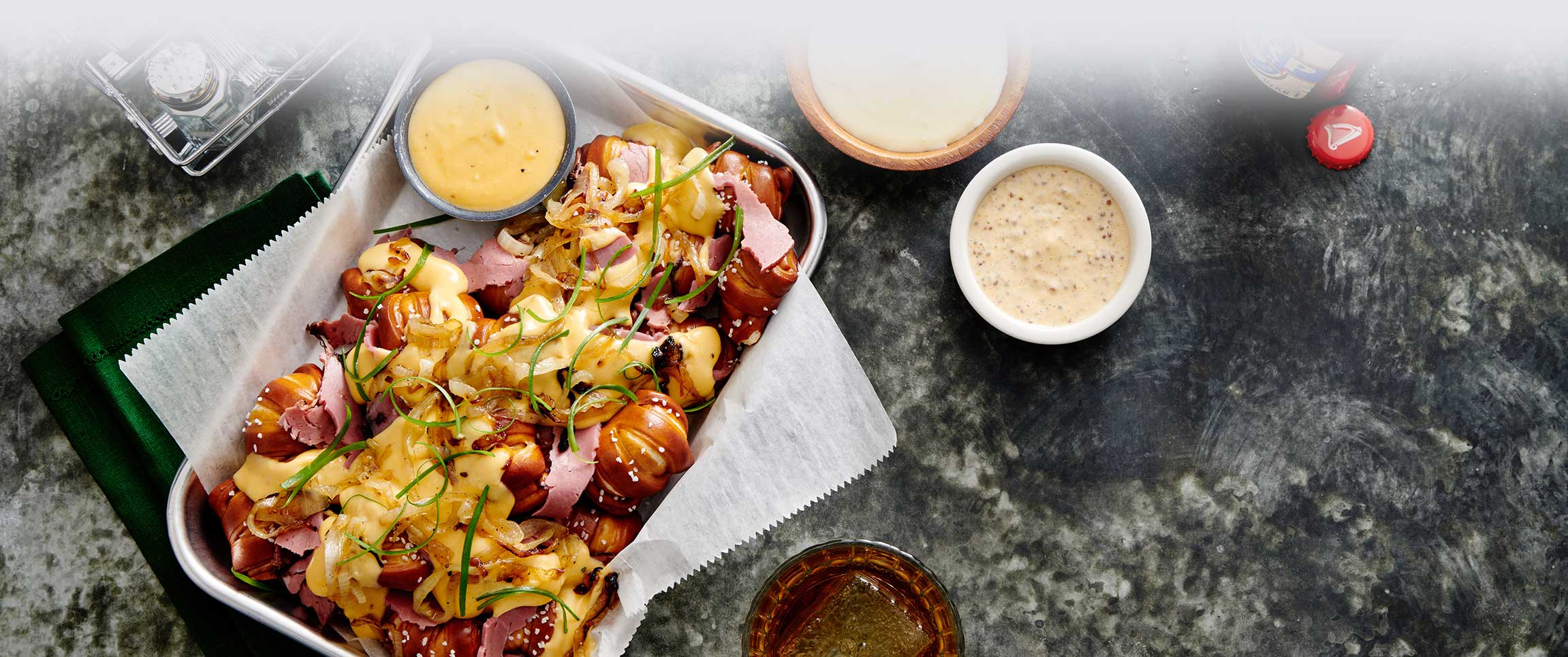 Hero - Full Width/performancefoodservice-DishRecipes-LoadedStreetPretzelBites-HeroFull