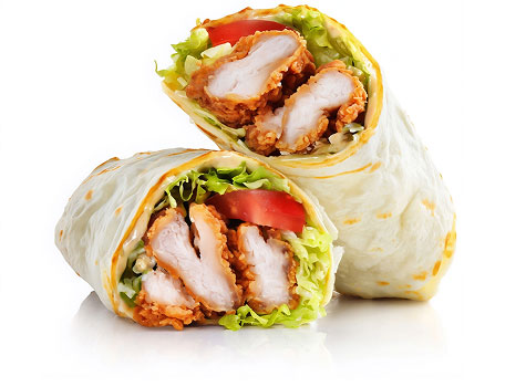 fried chicken wrap