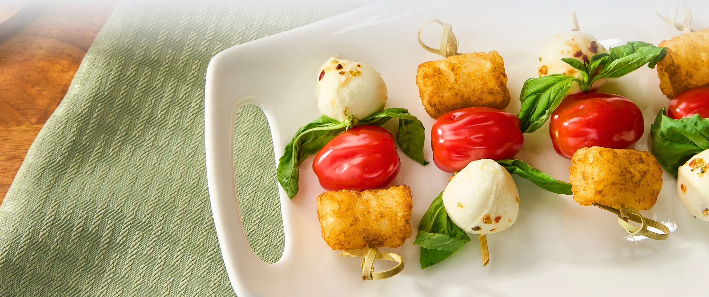 Hero - Full Width/performancefoodservice-Recipes-Caprese_Golden_Nuggets-heroFull