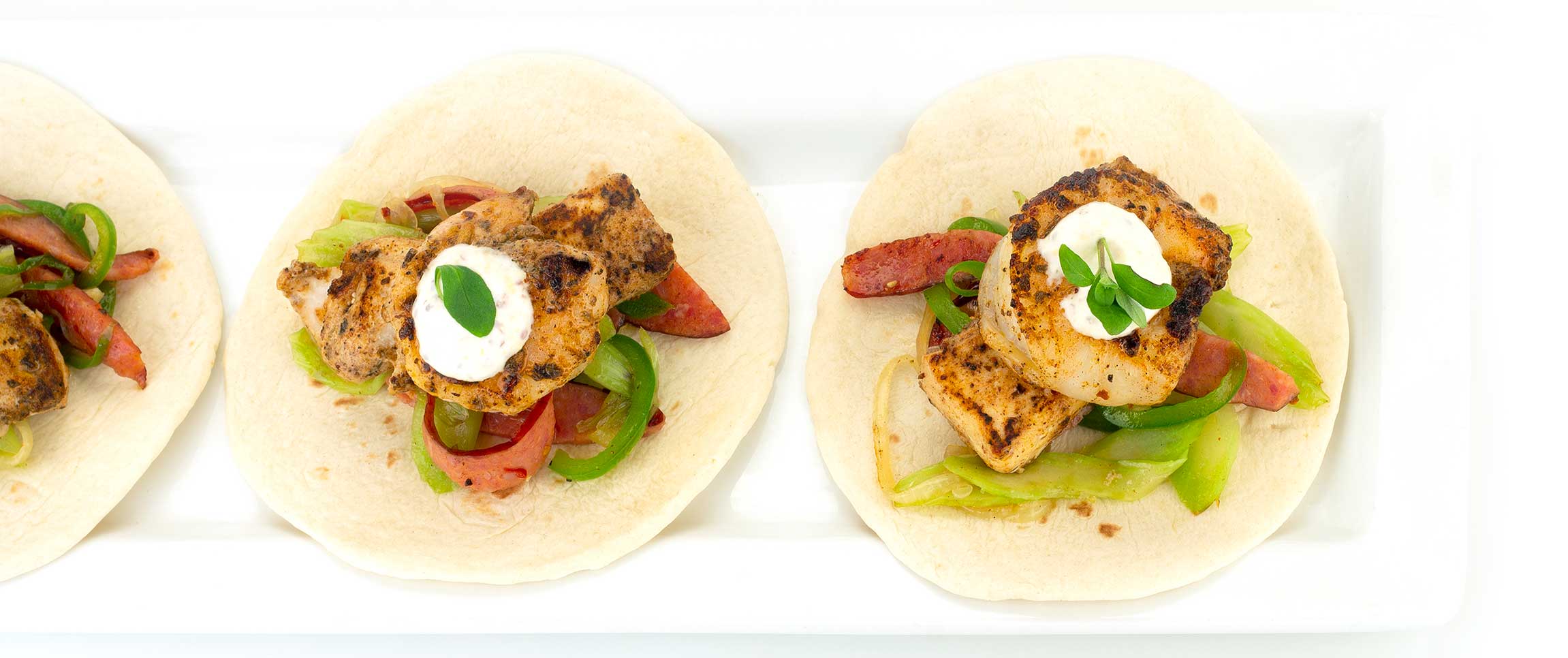 Hero - Full Width/performancefoodservice-Recipes-CajunShrimpHalibutTacos-HeroFull
