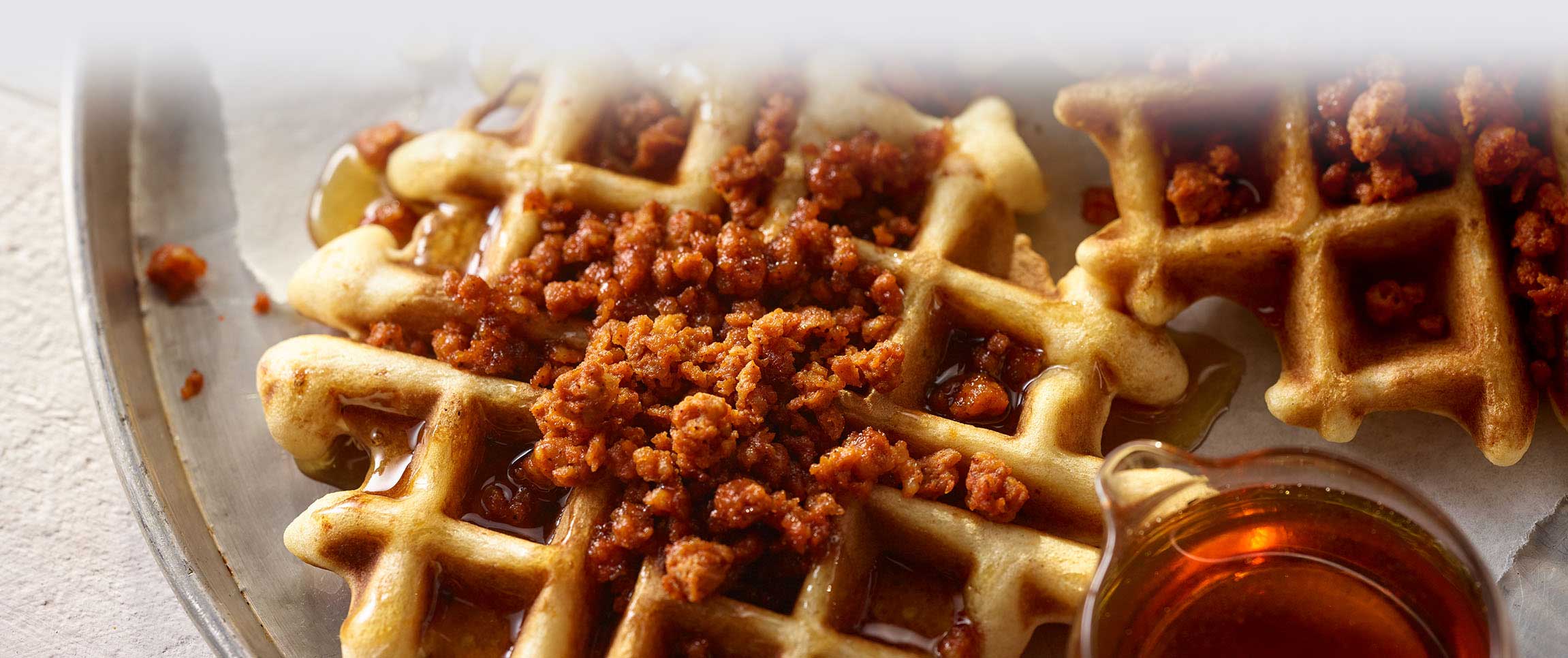 Hero - Full Width/performancefoodservice-Recipes-BelgiumStyleWaffleWithChorizo-HeroFull
