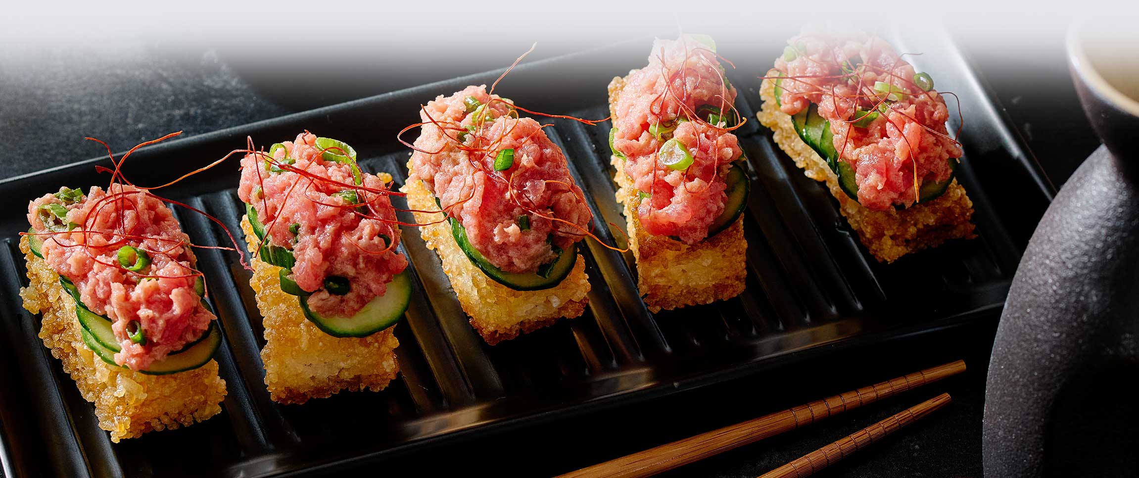 Hero - Full Width/PerformancefoodserviceDISHRecipesTunaCrispyRiceSushiBitesherofull