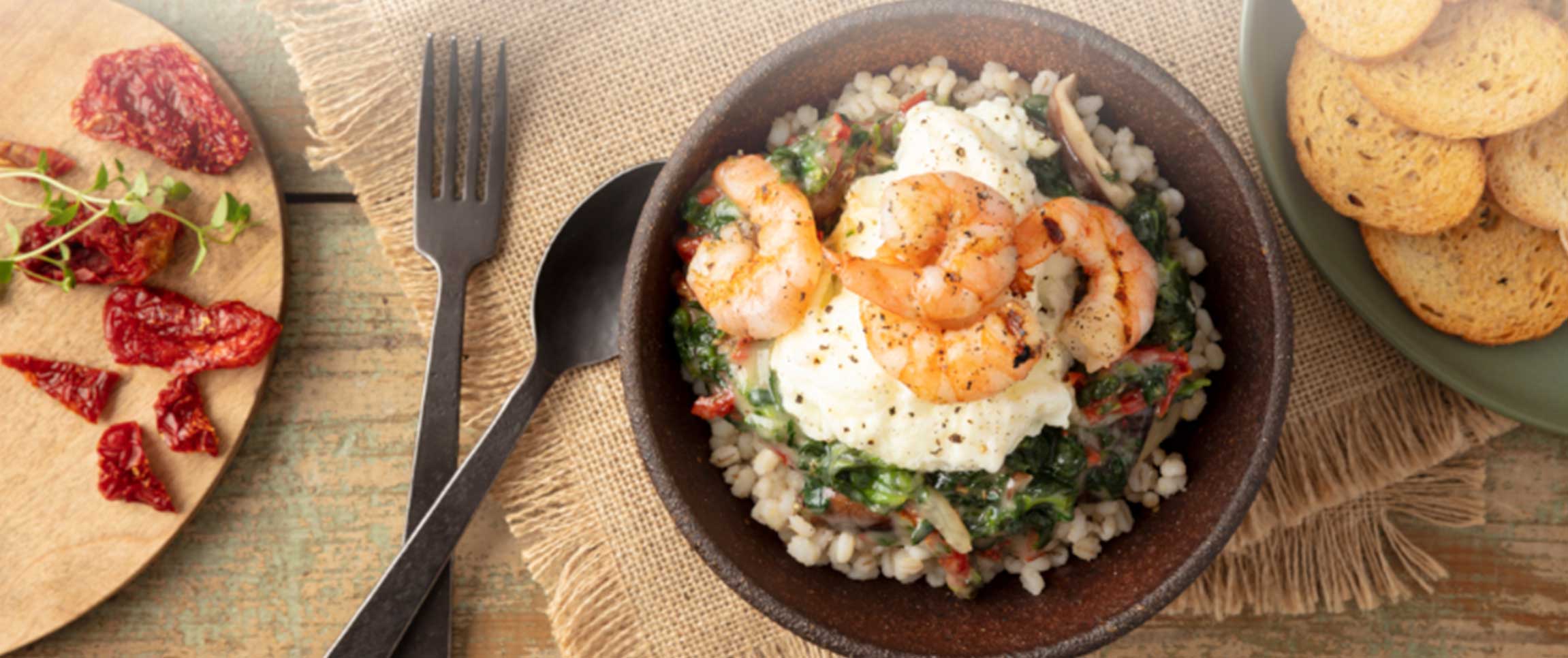 Hero - Full Width/performancefoodservice-Recipes-GrilledShrimpAndMushroomSoup-heroFull
