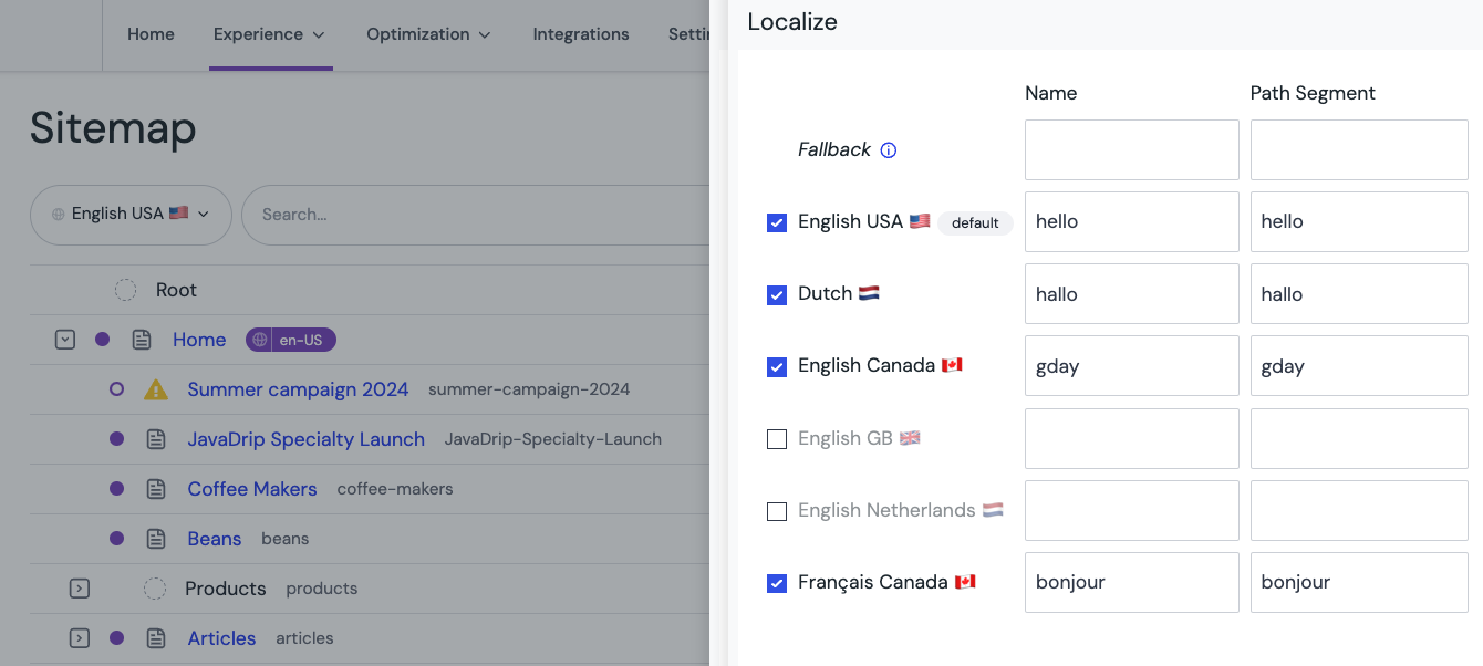 Localizable URLs