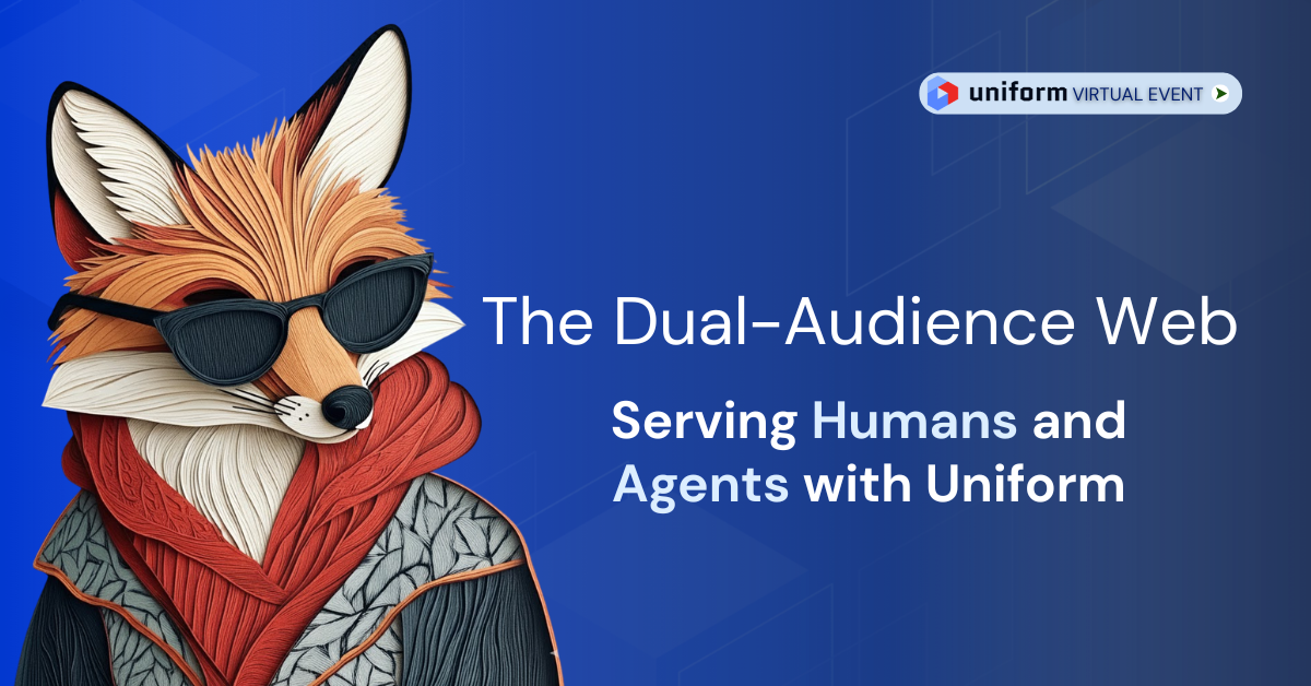 The Dual-Audience Web: Serving Humans and Agents with Uniform