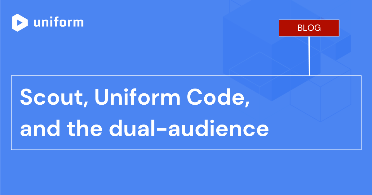 Scout, Uniform Code, and the dual-audience