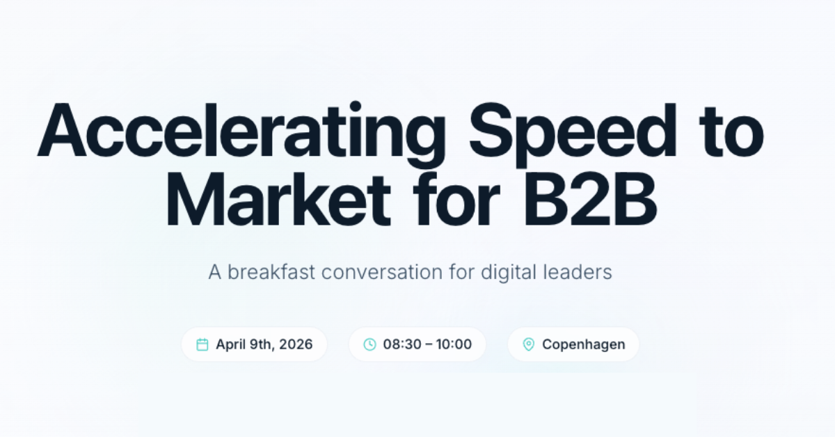 Accelerating Speed to Market for B2B